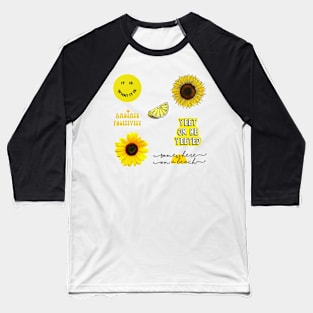 Package of yellow stickers Baseball T-Shirt